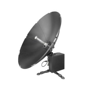 Miltope Voyager Parabolic Manpack satellite communications terminal