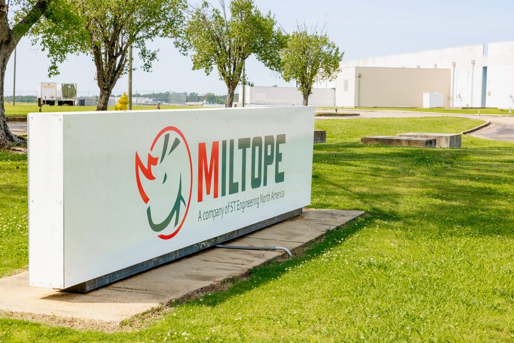 Miltope facility sign