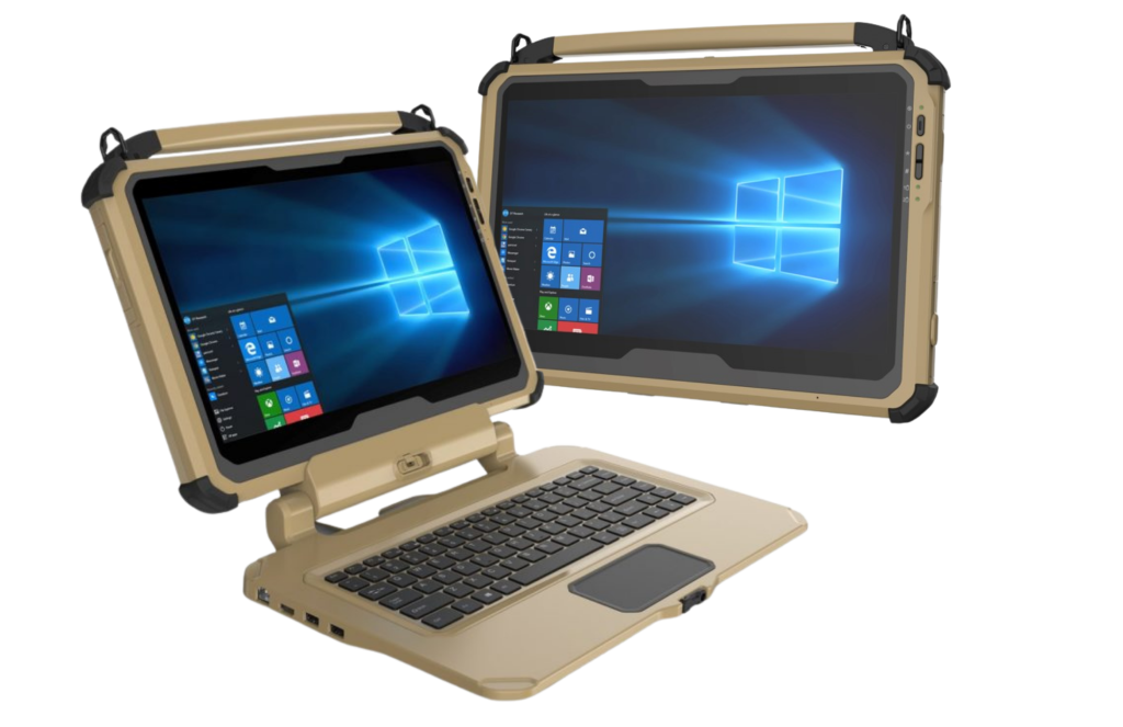 Miltope XRNC-14 extremely rugged 2-in-1 laptop computer