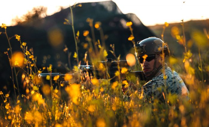 U.S. Marine Corps Lance Cpl. Walter Breckinridge, a machine gunner with 3d Marine Littoral Regiment, 3d Marine Division, posts security during Marine Littoral Regiment Training Exercise (MLR-TE) at Marine Corps Base Camp Pendleton, California, Feb. 15, 2023. MLR-TE is a large-scale, service-level exercise designed to train, develop, and experiment with the 3d MLR as part of a Marine Air-Ground Task Force, led by 3d Marine Division, operating as a Stand-in Force across a contested and distributed maritime environment. Breckinridge is a native of Rio Grande Valley, Texas. (U.S. Marine Corps photo by Sgt. Patrick King)